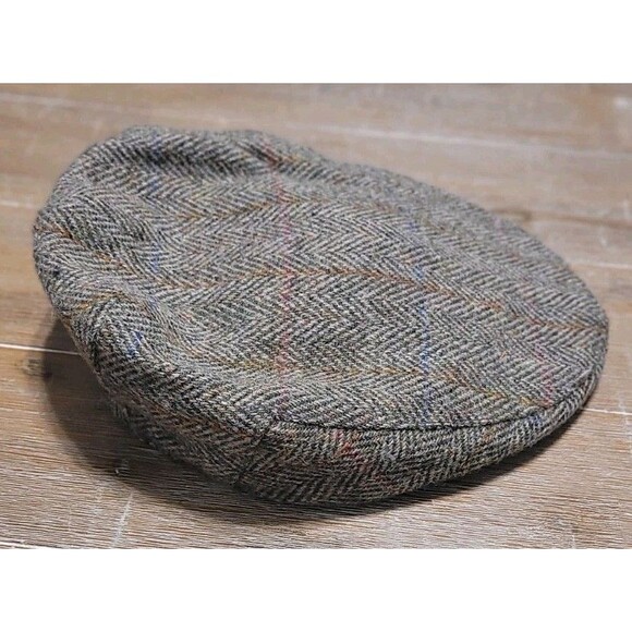 Glen Appin Scotland Harris Tweed Wool Newsboy Cap Sz Large Great Britain - Picture 1 of 6